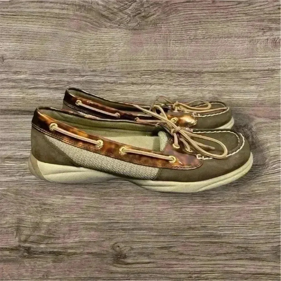 Sperry Top-Sider Boat‎ Shoes Womens Size 9.5M Brown Suede Casual Flats - Picture 1 of 11